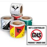 GHS Not a Controlled Product Label (Paper) - GHS1282