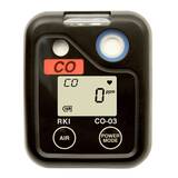 RKI Instruments CO-03 Single Gas Personal Monitor, 0-500 ppm CO with Alligator Clip and Alkaline Batteries - 73-0060