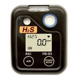 RKI Instruments HS-03 Single Gas Personal Monitor, 0-100 ppm H2S with Alligator Clip and Alkaline Batteries - 73-0062