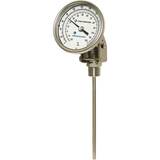 Digi-Sense Dampened Adjustable Angle Bimetal Thermometer, 3 in. Dial, 12 in. L/0-250F/-20-120C - 90550-43