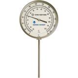 Digi-Sense Dampened Bottom-Con Bimetal Thermometer, 3 in. Dial, 4 in. L/0-250F/-20-120C - 90550-61