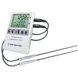 Digi-Sense Traceable Memory-Loc Datalogging Thermometer with Calibration; 2 Stainless Steel Probes - 94460-46