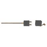 Digi-Sense Type J Thermocouple Inconel Probe Quick DisConnector, Dual with Std-Connector, 6 in. L, .188 Dia, Ungrounded Junction - 18520-79