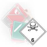 GHS Tagboard Class 6 Toxic Substances Placard (10.75" x 10.75") - TT600TB