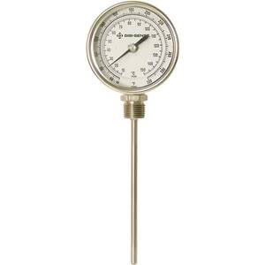 Digi-Sense Sil-Filled Bottom-Con Bimetal Thermometer, 3 in. Dial, 9 in. L/0-250F/-20-120C - 90551-35