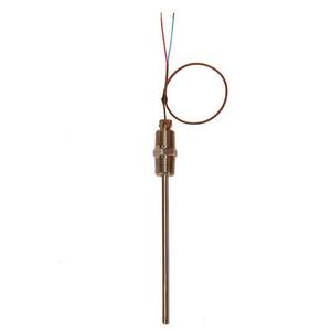 Digi-Sense Type J Spring Loaded Ind Thermocouple Probe Probe 4 in. L, 12 in. Ext .250 Dia, Ung Jct - 18525-05