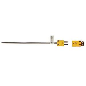 Digi-Sense Type K Thermocouple Probe Quick Dis-connector, with Mini-Connector, 6 in. L, .062 Dia, Ungrounded Junction - 18523-60