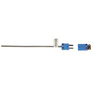 Digi-Sense Type T Thermocouple Probe Quick Dis-connector, with Mini-Connector, 12 in. L, .125 Dia, Grounded Junction - 18523-94
