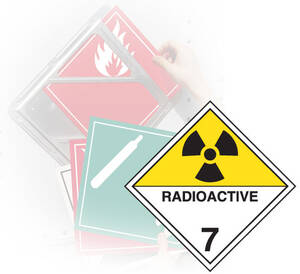 GHS Rigid Plastic Class 7 Radioactive Materials Placard (10.75" x 10.75") - TT700SS
