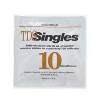 Oakton 10 µS Conductivity/TDS "Singles" Calibration Solution Pouch, 20 Pouches each with 20 mL of Solution - WD-35653-09