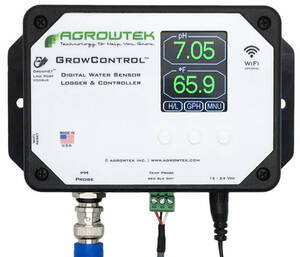 Agrowtek GrowControl™ PHX pH, Temp Transmitter