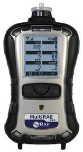 RAE Systems MultiRAE Pro Pumped Portable Multi-gas Monitor   CO/ LEL / NO2 / SO2 /CL2/ Gamma / Li-ion / Wireless - MCB3-03056DZ-420