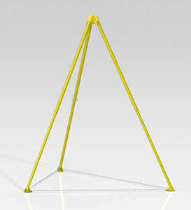 Pelsue Rescue Tripod, Max. Height 11' with Built in Cable Pulley - P054