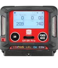 RKI Instruments GX-3R Pro 2 Gas Personal Monitor - CO - CO2, 10% volume, IR - Alkaline and Li-Ion Battery Pack with 100-240 VAC Charger - 72-PRB-B