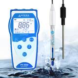 Apera Premium Series PH8500-HT Portable pH Meter for High Temperature Liquid and Caustic Solutions with GLP Data Logger - AI5566
