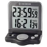 Digi-Sense Dual-Display 2-Channel Jumbo-Digit Digital Clock/Timer - 94440-10