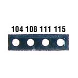 Digi-Sense Irreversible 4-Point Micro Horizontal Temperature Label, 160-190F; 10/Pk - 08068-43