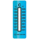 Digi-Sense Irreversible 8-Point Vertical Temperature Label, 240-310F/116-154C; 25/Pk - 08068-24