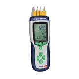 Digi-Sense Professional 4 Input Data Logging Thermocouple Thermometer with NIST Traceable Calibration - WD-20250-20