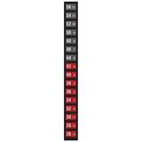 Digi-Sense Reversible 16-Point Vertical Temperature Label Black/Red, -3-13C/26-56F; 10/Pk - 09035-53