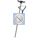 Digi-Sense Stainless Steel Bimetal Pocket Thermometer, 1.75 in. Dial, Glass Lens, 8 in. Stem, -40 to 160F, 2F Div - 08080-88