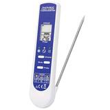 Digi-Sense Traceable 2-in-1 Waterproof Food HACCP Thermometer with Calibration; 1 Integral Fold-out Probe - 98767-37