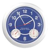 Digi-Sense Traceable Time, Temperature, and Humidity Analog Wall Clock with Calibration - 08610-15