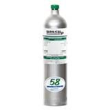 Gas Clip Technologies MGC-Q-58 Quad Gas Cylinder: 25 ppm H2S, 100 ppm CO, 18% O2 and 50% LEL (2.5% vol Methane)