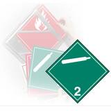 GHS Adhesive Vinyl Class 2.2 Non-Flammable, Non-Toxic Gases Placard (10.75" x 10.75") - TT220PS