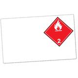 GHS Class 2.1 Dangerous Goods Laser Drum Labels (Paper), 100/Pkg - GHS1284LP