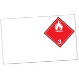 GHS Class 3 Dangerous Goods Laser Drum Labels (Paper), 100/Pkg - GHS1287LP