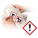 GHS Exclamation Pictogram Labels (2" x 2"), 500/roll - GHS1309