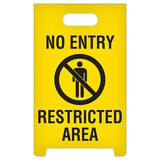 GHS No Entry Restricted Area A-Frame Floor Sign - ASF1004