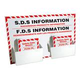 GHS SDS Double Station with 2 Binders (24" x 36"), English/French - GHS1020