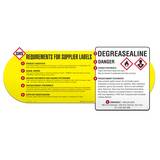 GHS Supplier Labeling Wall Chart (Shaped) - GHS1080