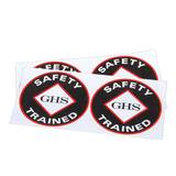 GHS Trained Vinyl Stickers (10/Pkg) - GHS1026