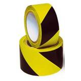 GHS Yellow/Black Aisle Marking Conformable Tape (1" x 108') - WT2100