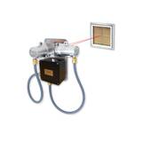 Honeywell Analytics Searchline Excel Cross-Duct Infrared Flammable Gas Detector, Long Range Cross Duct System 2.5m to 5.0m. ATEX approved, Current Source with Junction Box and Four Tile Heated Reflector Assembly - 2104N4224