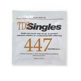 Oakton 447 µS Conductivity/TDS "Singles" Calibration Solution Pouch, 20 Pouches each with 20 mL of solution - WD-35653-10