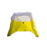 Pelsue Interlocking Series Work Tent - yellow and white, 6' x 6' x 6' H, with case - 6506DSB