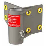 Pelsue Wall Mounted Plate/Sleeve 90 Degree Outside Mount, Powder Coated Steel - DSP-A2