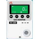 RKI Instruments EC-600 Indoor Stand Alone Carbon Monoxide Monitor, 0-150 ppm, Battery Operated (2 AA batteries), with 3 Meter Extender Cable - 73-1202-03