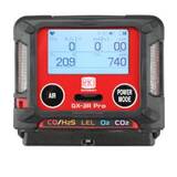 RKI Instruments GX-3R Pro 3 Gas Personal Monitor - O2 / H2S - SO2, 100 ppm - Alkaline and Li-Ion Battery Pack with 100-240 VAC Charger - 72-PTC-B