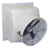 Schaefer 20" Direct Drive Poly Exhaust Fan, Aluminum Blade, Poly Shutter, 1 / 2 Hp, 3-Phase - PFM204A12-3