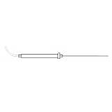 Testo Stainless Steel Food Probe (IP67) with PUR Cable, T/C type T, Fixed Cable - 0603 2192