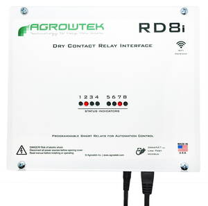 Agrowtek RD8i Digital Intelligent Eight Contact Relay, 120V 10A