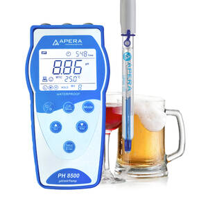 Apera PH8500-BR Portable pH Meter for Beverage Making with Data Logger