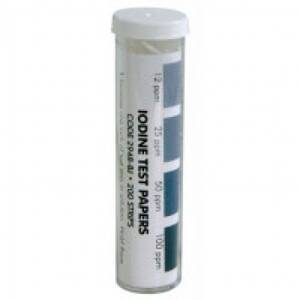 AquaPhoenix Test Strips: Iodine, 0-100 ppm, 200 strips - 2948-BJ