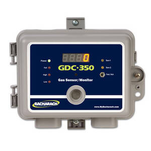 Bacharach 5933-0103 GDC-350 Gas Sensor Monitor, NEMA 4 Housing, CO/O2