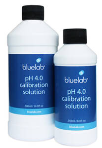 Bluelab pH 4.0 Calibration Solution 250ml. carton of 6 - PH4250BL